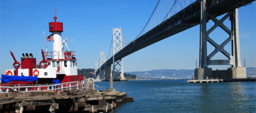 fireboat in San Francisco image